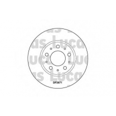 DF2671 TRW Тормозной диск