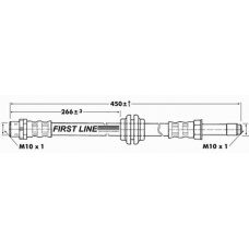 FBH6762 FIRST LINE Тормозной шланг