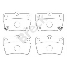 23656 00 702 10 BRECK Комплект тормозных колодок, дисковый тормоз