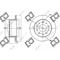 BD1519 DJ PARTS Тормозной диск