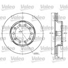 187010 VALEO Тормозной диск