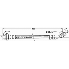 FBH6042 FIRST LINE Тормозной шланг