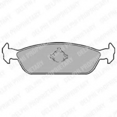 LP953 DELPHI Комплект тормозных колодок, дисковый тормоз