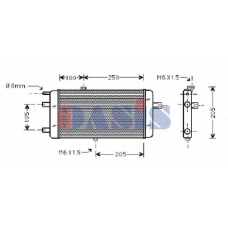 480025N AKS DASIS Радиатор, охлаждение двигателя