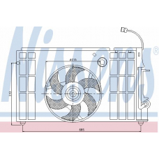 85326 NISSENS Вентилятор, охлаждение двигателя