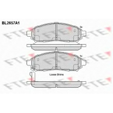 BL2657A1 FTE Комплект тормозных колодок, дисковый тормоз