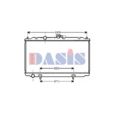 070077N AKS DASIS Радиатор, охлаждение двигателя