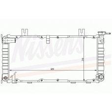 62262 NISSENS Радиатор, охлаждение двигателя
