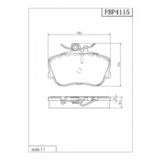 FBP4115 FI.BA Комплект тормозных колодок, дисковый тормоз