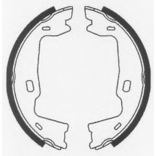 BS773 QUINTON HAZELL Комплект тормозных колодок, стояночная тормозная с