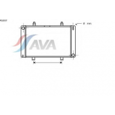 FD2037 AVA Радиатор, охлаждение двигателя