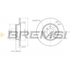 DBB148S BREMSI Тормозной диск