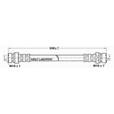 FBH7038 FIRST LINE Тормозной шланг