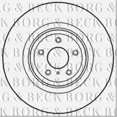 BBD5987S BORG & BECK Тормозной диск