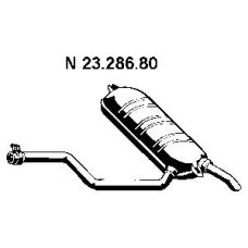23.286.80 EBERSPACHER Глушитель выхлопных газов конечный