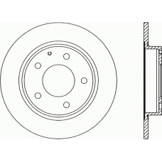 BDR1282.10 OPEN PARTS Тормозной диск