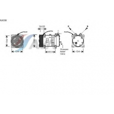 VLK038 AVA Компрессор, кондиционер