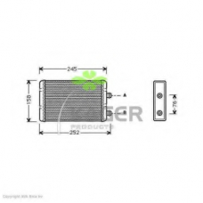 32-0053 KAGER Теплообменник, отопление салона