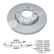 IBT-1K06 IPS Parts Тормозной диск