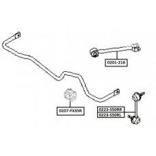 0223-S50RL ASVA Тяга / стойка, стабилизатор