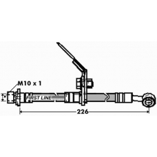 FBH7436 FIRST LINE Тормозной шланг