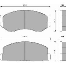 440881 ROULUNDS Disc-brake pad, front