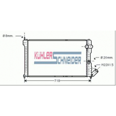 1505201 KUHLER SCHNEIDER Радиатор, охлаждение двигател