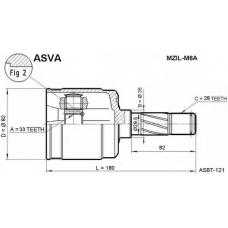 MZIL-M6A ASVA Шарнирный комплект, приводной вал