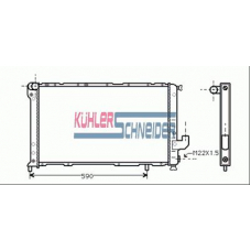 2101101 KUHLER SCHNEIDER Радиатор, охлаждение двигател