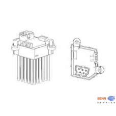 5HL 351 321-191 HELLA Регулятор, вентилятор салона