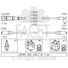 4.7161 FACET Ккомплект проводов зажигания