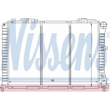 60028 NISSENS Радиатор, охлаждение двигателя