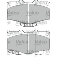 551784 VALEO Комплект тормозных колодок, дисковый тормоз