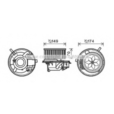 VW8341 Prasco Электродвигатель, вентиляция салона