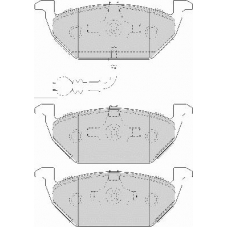 FD7085N NECTO Комплект тормозных колодок, дисковый тормоз