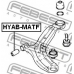 HYAB-MATF FEBEST Подвеска, рычаг независимой подвески колеса