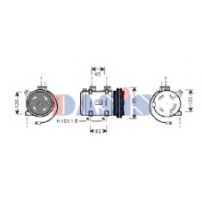 858391N AKS DASIS Компрессор, кондиционер