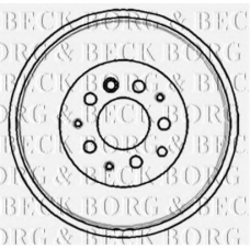 BBR7070 BORG & BECK Тормозной барабан