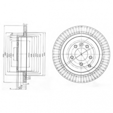 BG3925 DELPHI Тормозной диск