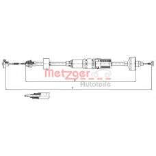 10.3443 METZGER Трос, управление сцеплением