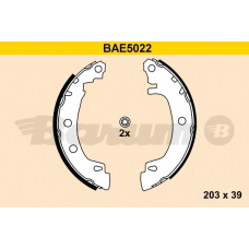BAE5022 BARUM Комплект тормозных колодок