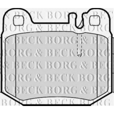 BBP1799 BORG & BECK Комплект тормозных колодок, дисковый тормоз