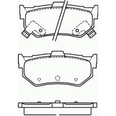 P 28 007 BREMBO Комплект тормозных колодок, дисковый тормоз