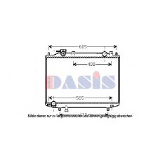 110071N AKS DASIS Радиатор, охлаждение двигателя