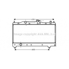 TOA2237 AVA Радиатор, охлаждение двигателя