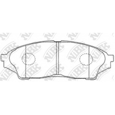 PN1434 NiBK Комплект тормозных колодок, дисковый тормоз