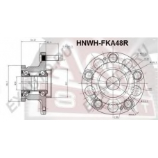 HNWH-FKA48R ASVA Ступица колеса
