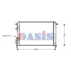 181630N AKS DASIS Радиатор, охлаждение двигателя