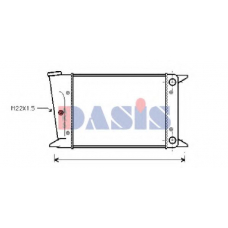 040320N AKS DASIS Радиатор, охлаждение двигателя