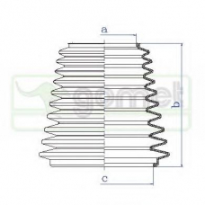 1111201 GOMET Защитный колпак / пыльник, амортизатор